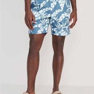 NWT Old Navy Printed Swim Trunks for Men --7-inch inseam